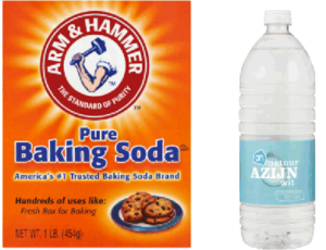 baking soda en azijn